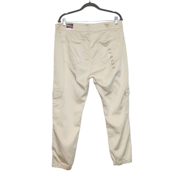 Red Bottoms Cream Cargo Joggers NWT Size 20 Cream Skinny Fit Joggers - Picture 2 of 12